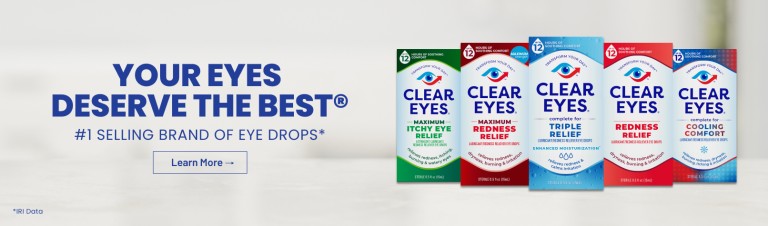 Clear Eyes eye drops product family