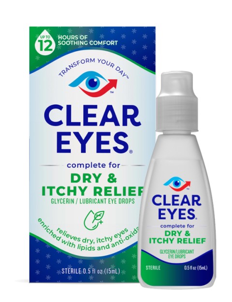 Clear Eyes Advanced Dry & Itchy Eye Relief Eye Drops